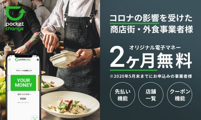 商店街や飲食店向けに “先払い機能のついたアプリ” を初期費用無料にて提供 のコラムの記事のカバー画像 